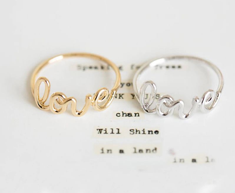 Love Ring - Love Band Ring - Size 