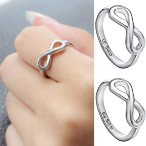 Lucky Sister Ring for 2 – Big Sister and Little Sister/Best Friend Gift