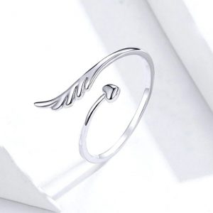 Angel Wing Heart Ring for Best Friend Gift – Free Size