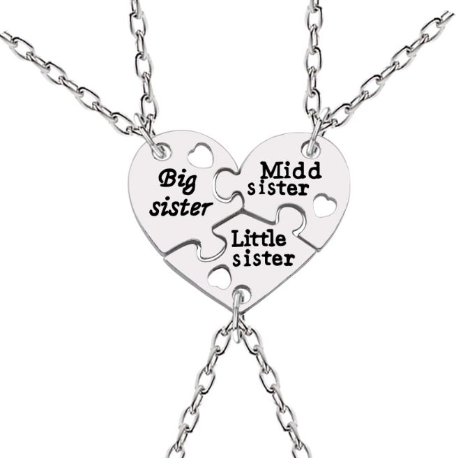 Big Sis, Middle Sis and Little Sis Necklaces – Junque Drawer Studio