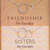 friendship for eternity and sister for eternity necklace gift
