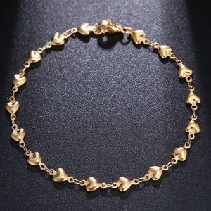 Mini Heart Chain Bracelet for Best Friend Gift – Heart Stainless Steel Chain for Friendship Gift