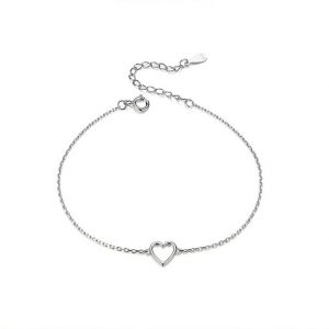 925 Sterling Silver Heart Bracelet for Friendship Gift – Birthday Gift