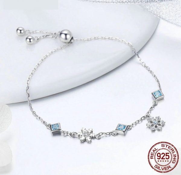 snowflake bracelet for friendship gift, birthday gift, best friend gift