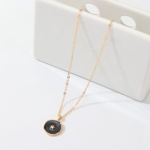 Best Friend Galaxy Necklace – Moon Star Necklace for Friends/Sisters