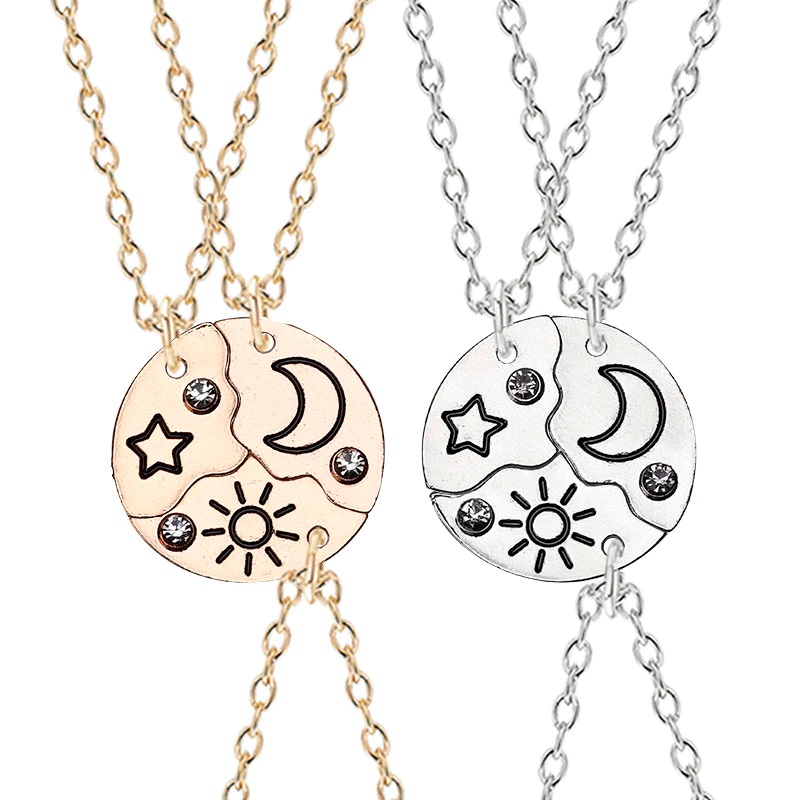 Buy Best Friends Necklace Friendship Gift Silver & Gold at Lowest Price in  Pakistan | Oshi.pk
